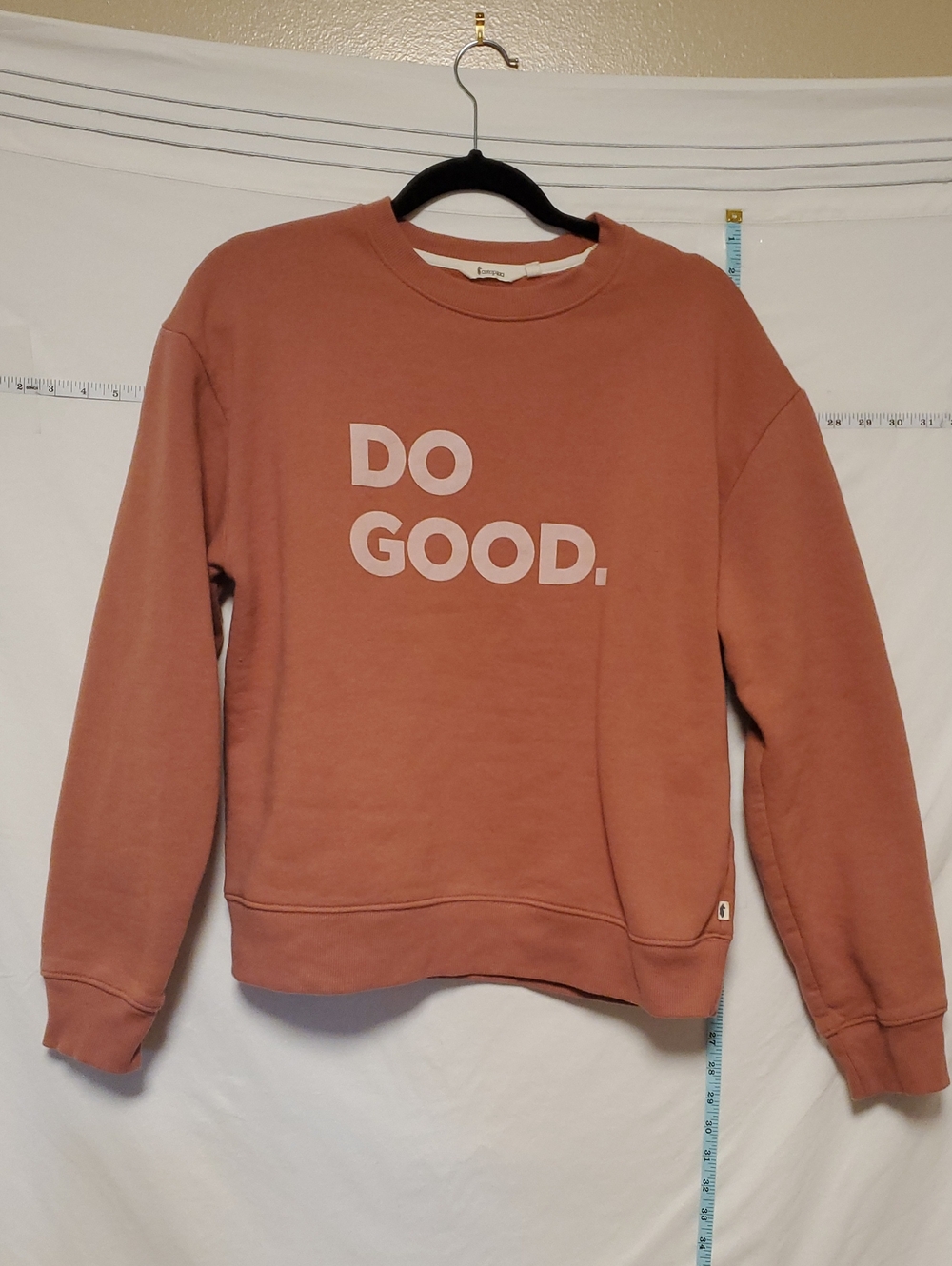 Cotopaxi Do Good Womens Crewneck Sweatshirt Salmon Lg Cozy Winter Gorpcore